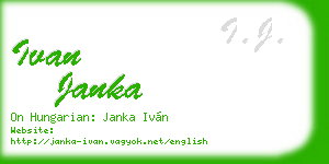 ivan janka business card